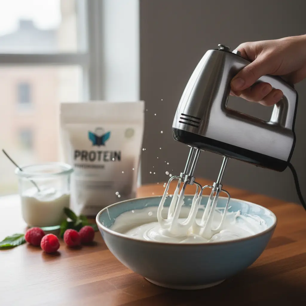 Low Sugar Protein Frosting: The 2-Ingredient Whipped Method — detail