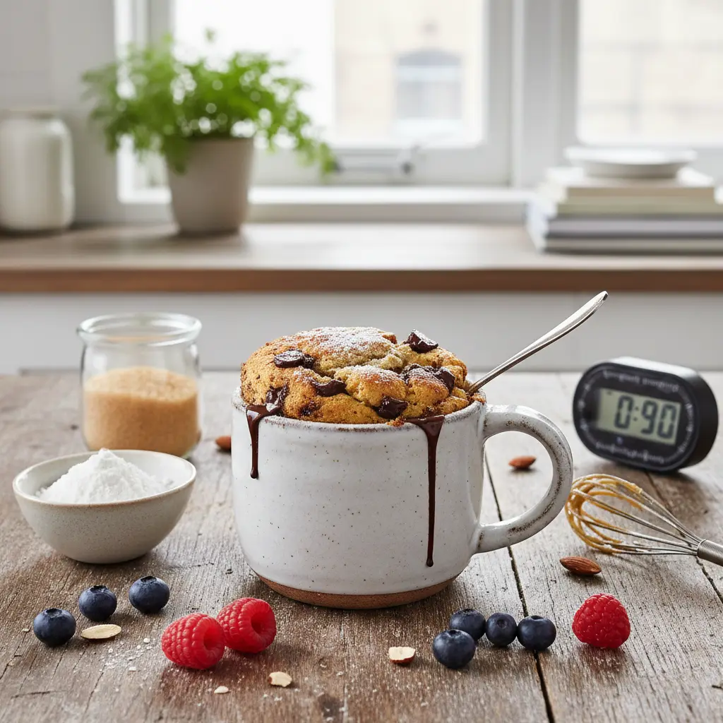 Low Sugar Protein Mug Cake: Ready in 90 Seconds — result
