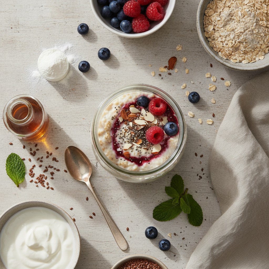 Low Sugar Protein Overnight Oats: 3 Steps to 30g Protein — result