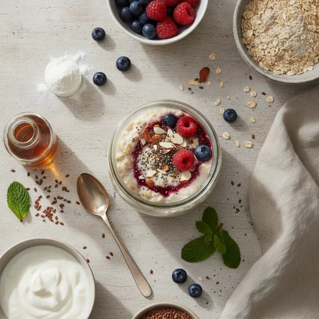 Low Sugar Protein Overnight Oats: 3 Steps to 30g Protein — result