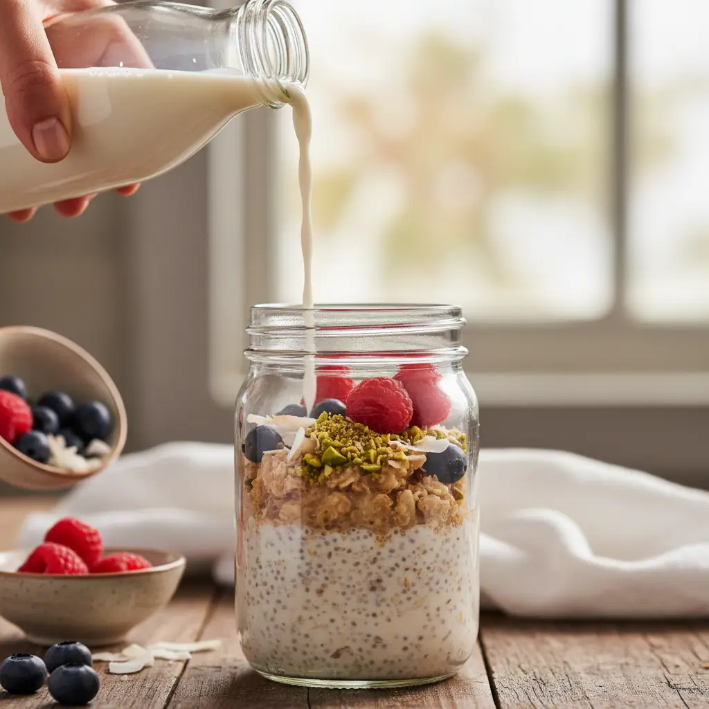 Low Sugar Protein Overnight Oats: 3 Steps to 30g Protein — detail