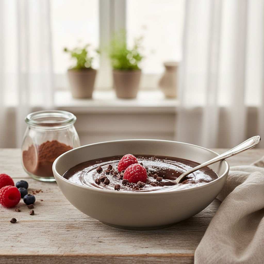Ilustração editorial: Low Sugar Protein Pudding: 3 Steps to Creamy Success