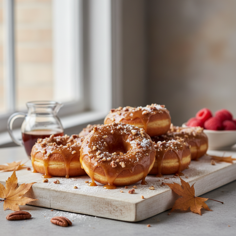 Ilustração editorial: Maple Protein Donuts: 150 Calorie Air Fryer Recipe