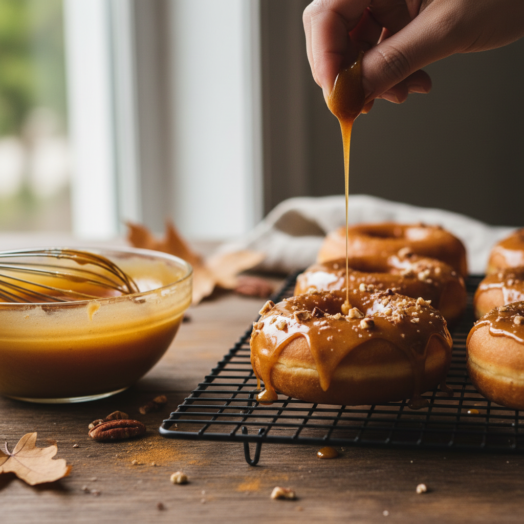 Maple Protein Donuts: 150 Calorie Air Fryer Recipe — detail