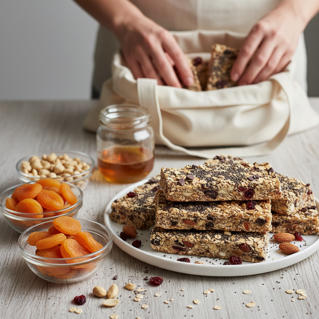 Ilustração editorial: Meal Prep Protein Bars: 5-Ingredient Low-Carb Recipe