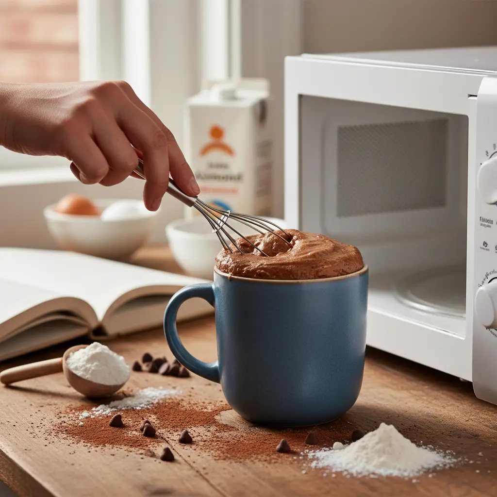 Microwave Protein Mug Cake: 3-Minute Low-Carb Recipe — detail