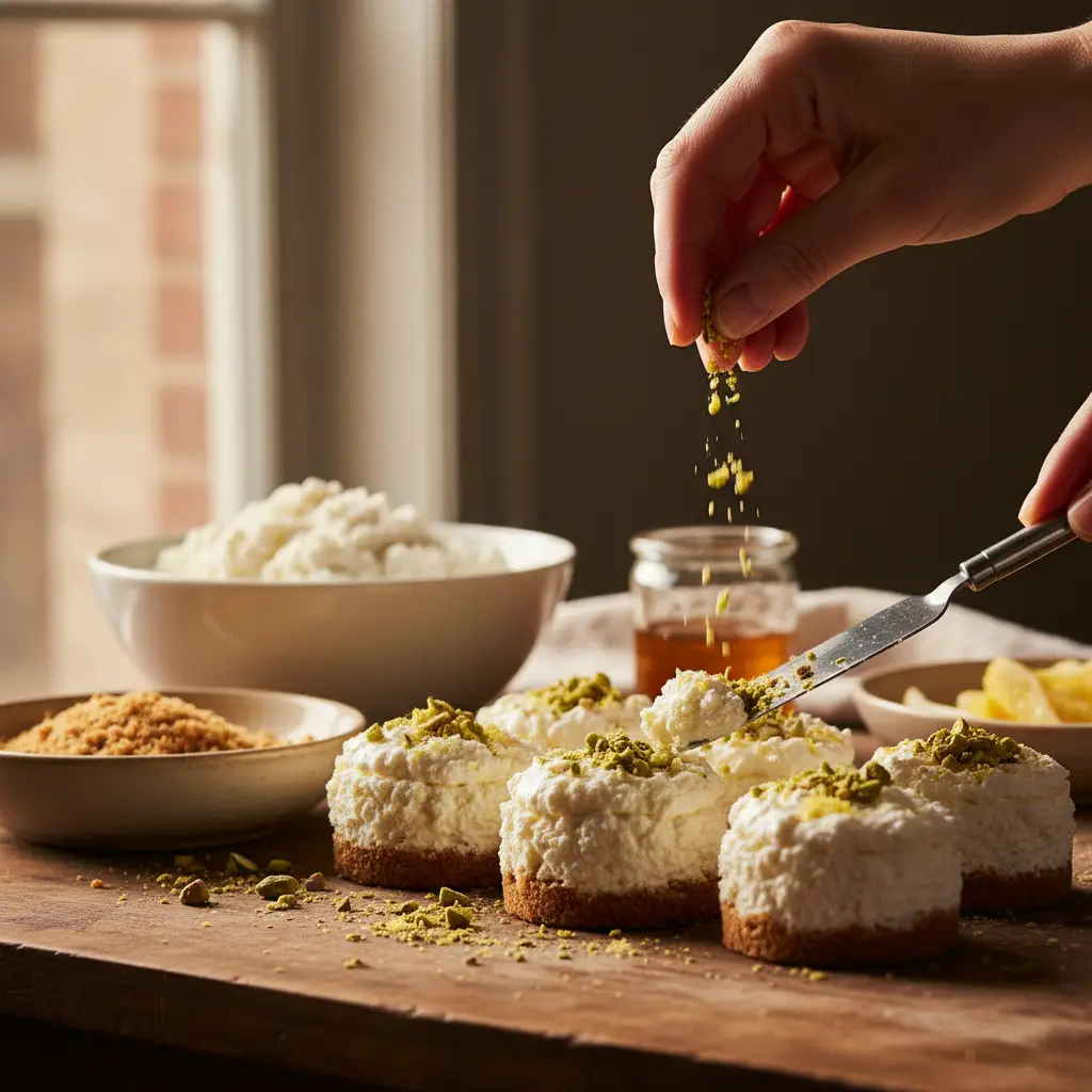 Mini Cottage Cheese Cheesecakes: 12-Minute Air Fryer Treats — detail