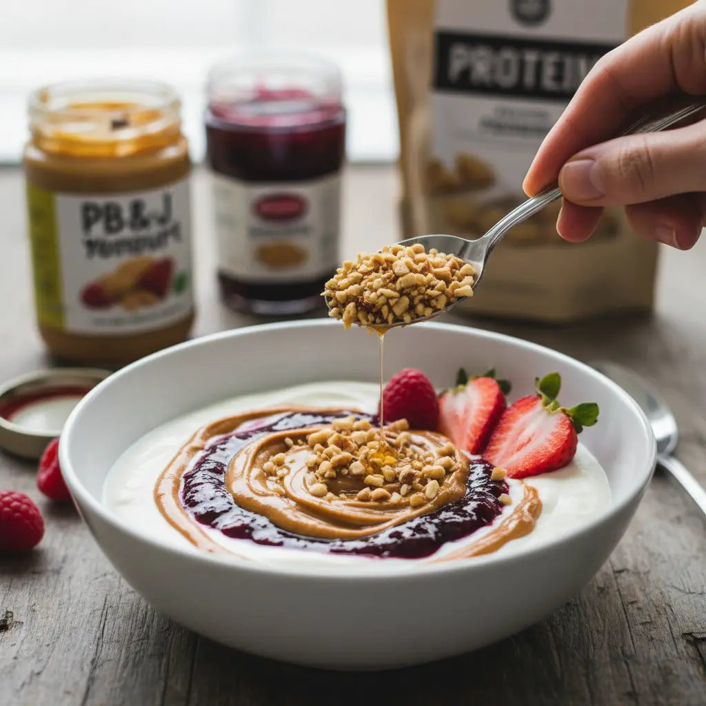 PBJ Yogurt Bowl: A High-Protein 5-Minute Breakfast hack — detail