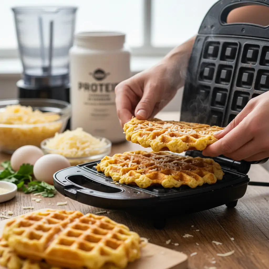 Protein Chaffles: 3 Ways to Master Keto Waffles in 12 Minutes — detail