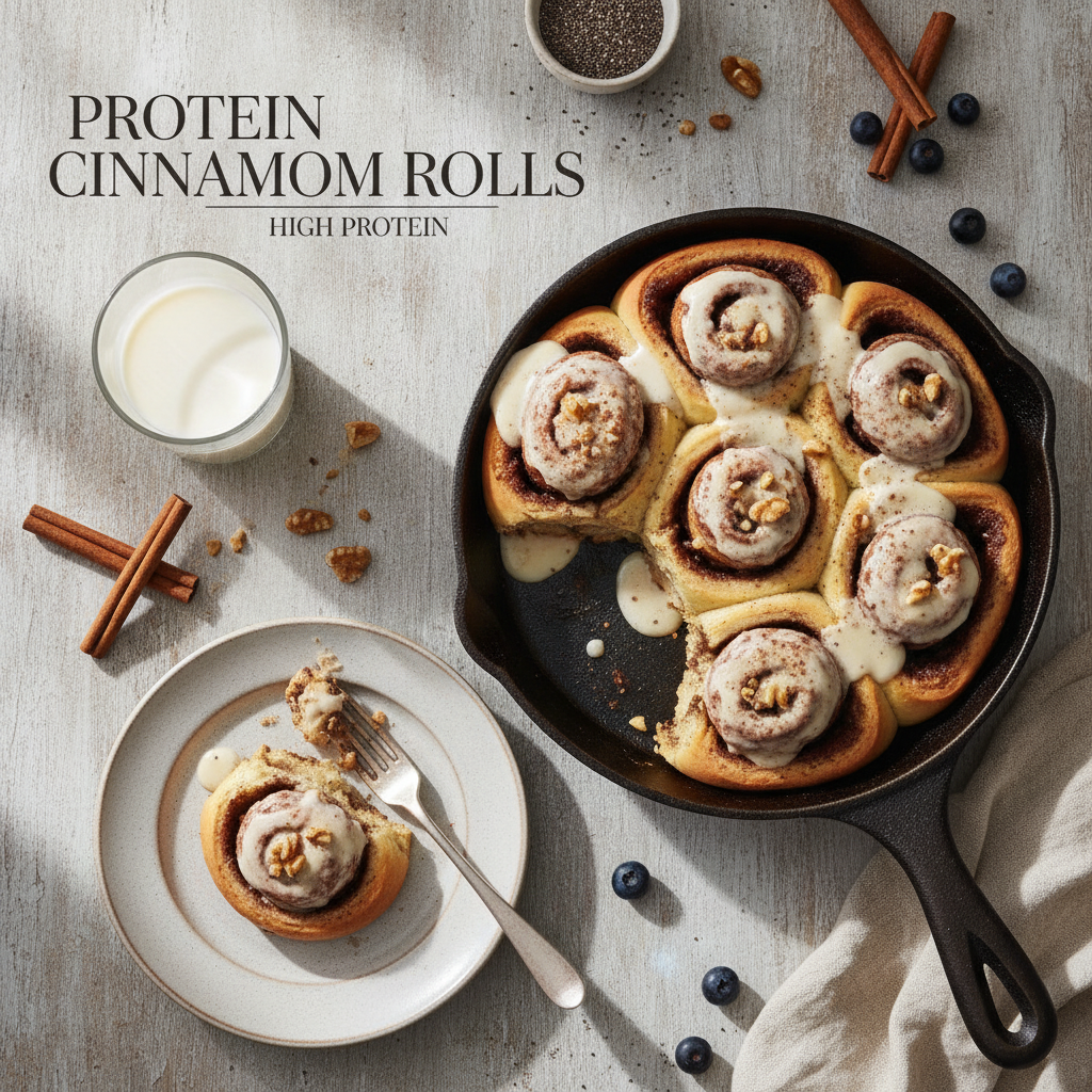 Protein Cinnamon Rolls: High Protein Treat in 12 Minutes — result