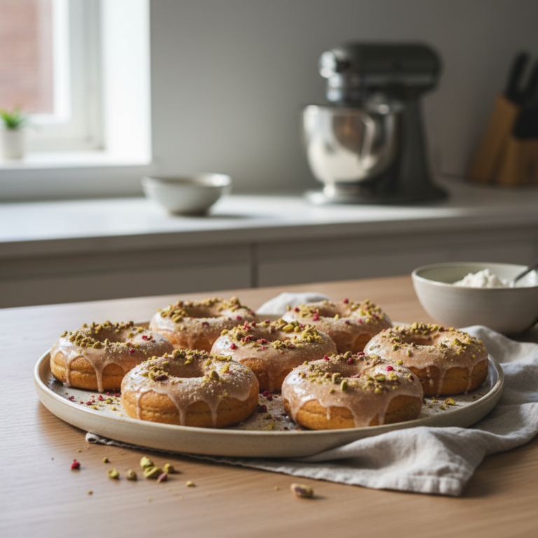 Ilustração editorial: Protein Donuts: 18g Protein Per Serving in 12 Minutes