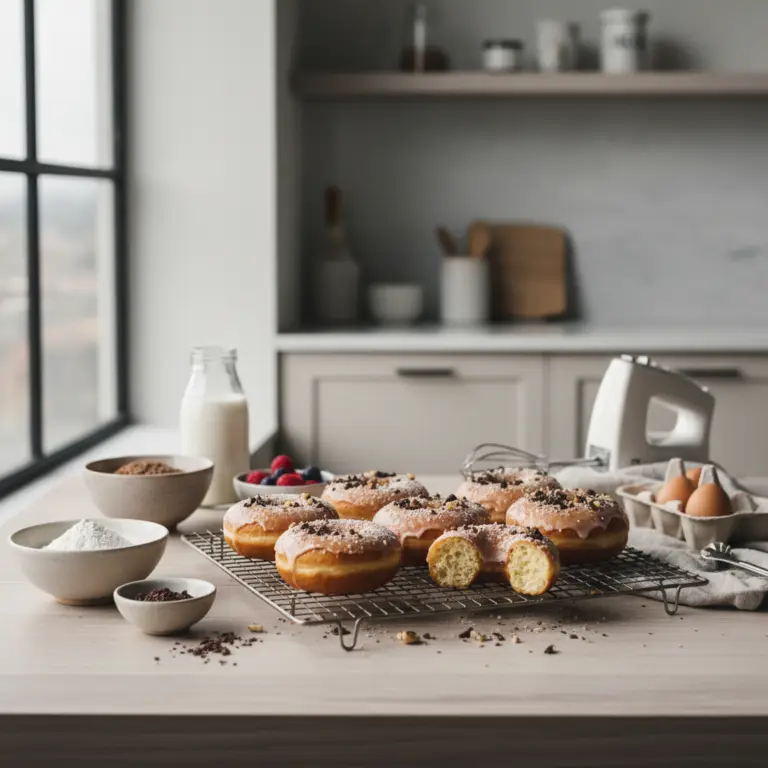 Ilustração editorial: Protein Donuts Baked Recipe: 3 Steps to Low-Carb Success