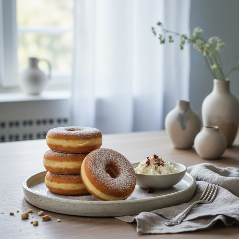 Ilustração editorial: Protein Donuts Cottage Cheese: 12-Minute Air Fryer Guide