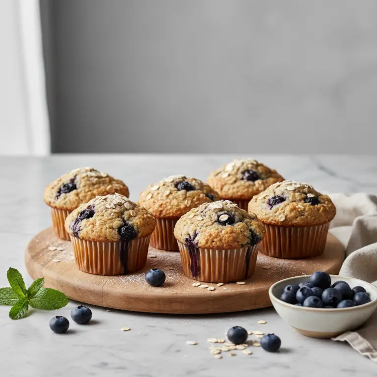 Ilustração editorial: Protein Muffins Blueberry Oat: 12-Minute Air Fryer Hack