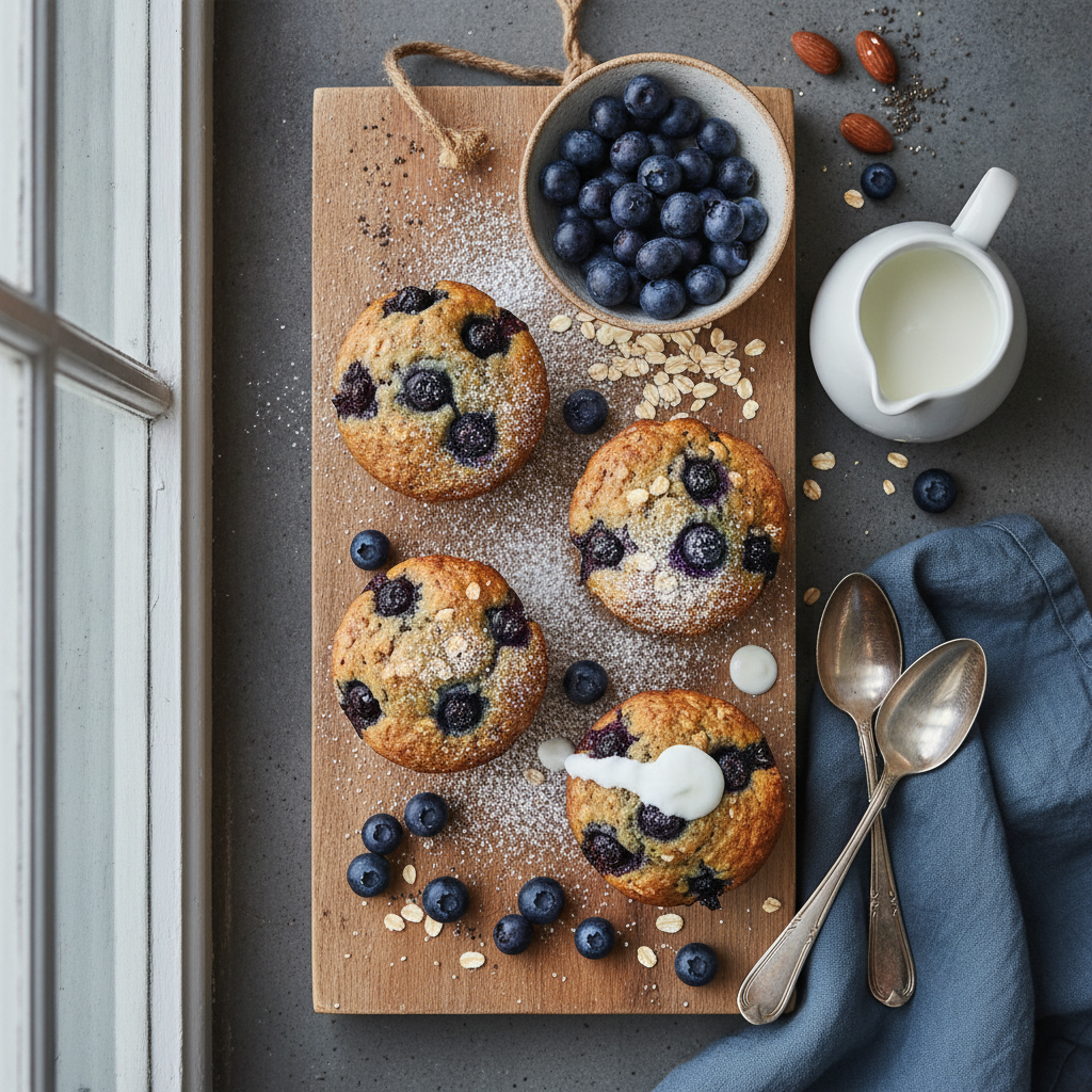 Protein Muffins Blueberry Oat: 12-Minute Air Fryer Hack — result
