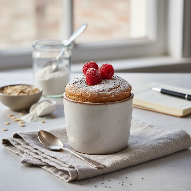 Ilustração editorial: Protein Mug Cake TikTok: 3 Easy Steps to Low-Carb Heaven