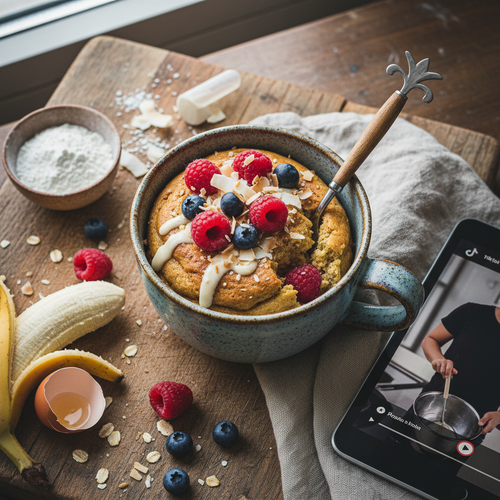 Protein Mug Cake TikTok: 3 Easy Steps to Low-Carb Heaven — result