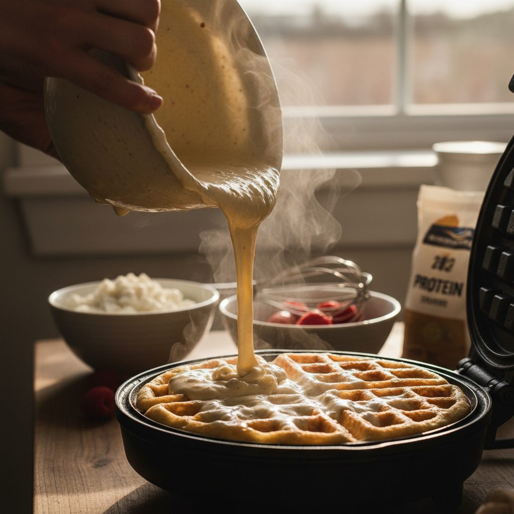 Protein Waffles Cottage Cheese: The 12-Minute Low-Carb Method — detail