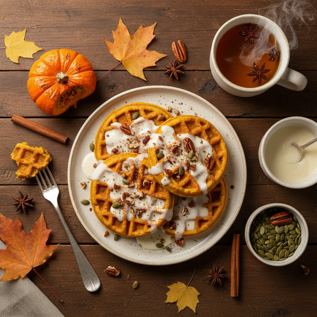 Pumpkin Protein Waffles: 12-Minute Low-Carb Fall Breakfast — result