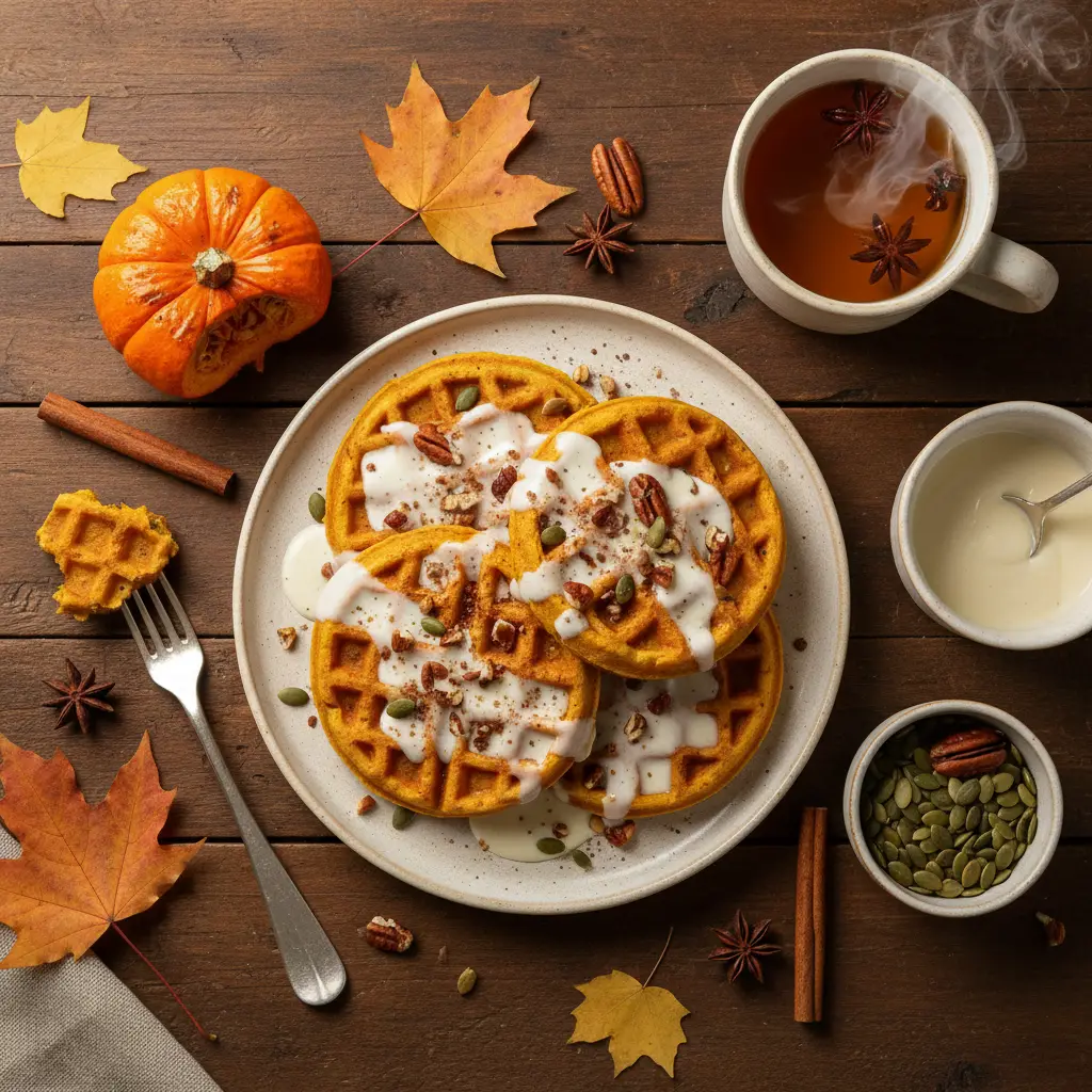 Pumpkin Protein Waffles: 12-Minute Low-Carb Fall Breakfast — result