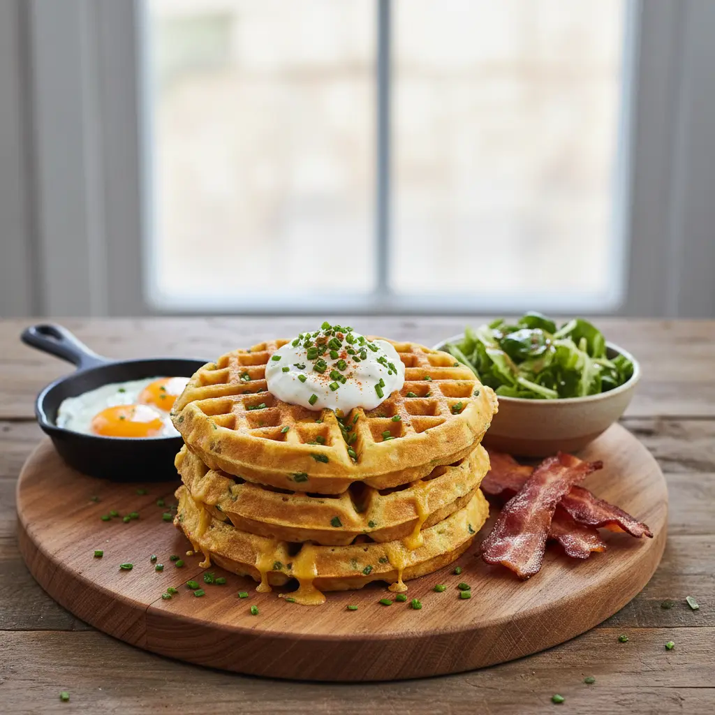 Savory Protein Waffles: 12-Minute Air Fryer Success — result