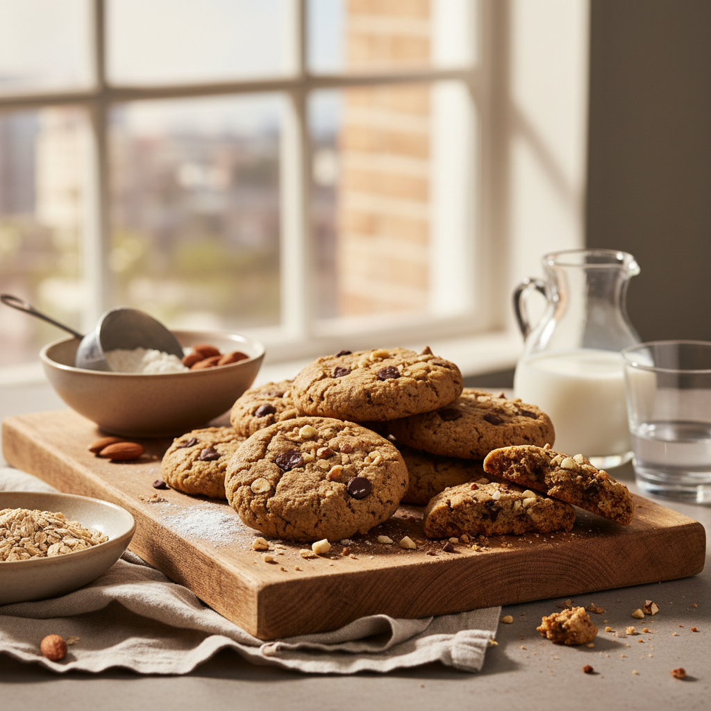 Ilustração editorial: Soft Protein Cookies: 5 Tips for Air Fryer Perfection