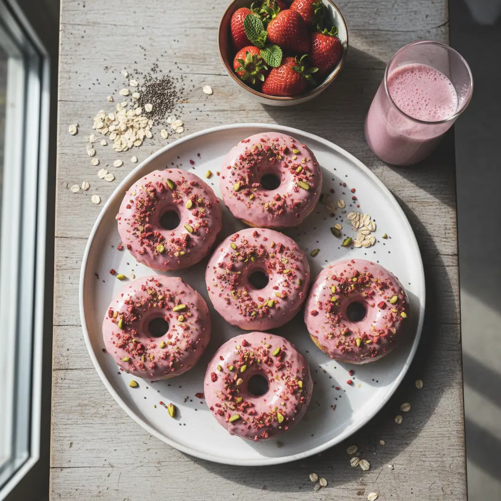 Strawberry Protein Donuts: 12-Minute Low-Carb Air Fryer Treat — result