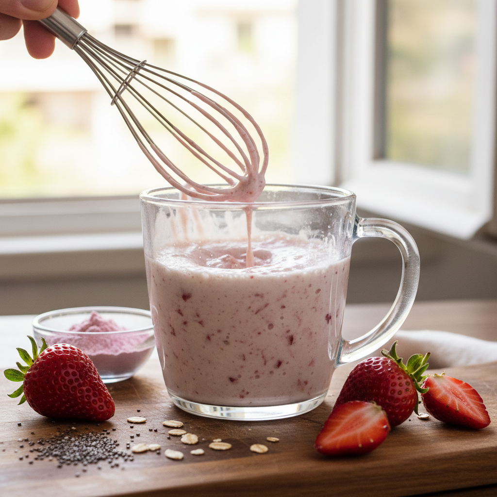 Strawberry Protein Mug Cake: The 12-Minute Low-Carb Treat — detail