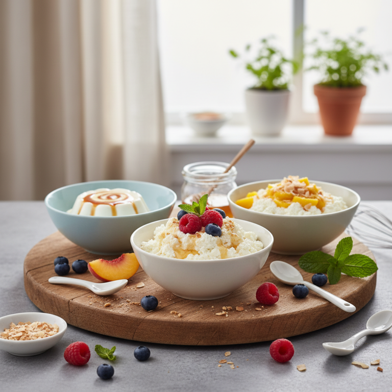 Ilustração editorial: The Best Cottage Cheese for Desserts: 3 Pro Secrets for Success