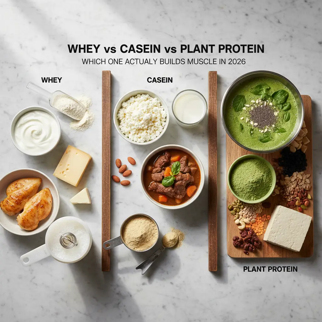 Whey vs Casein vs Plant Protein: 3 Ways to Build Muscle Fast — result